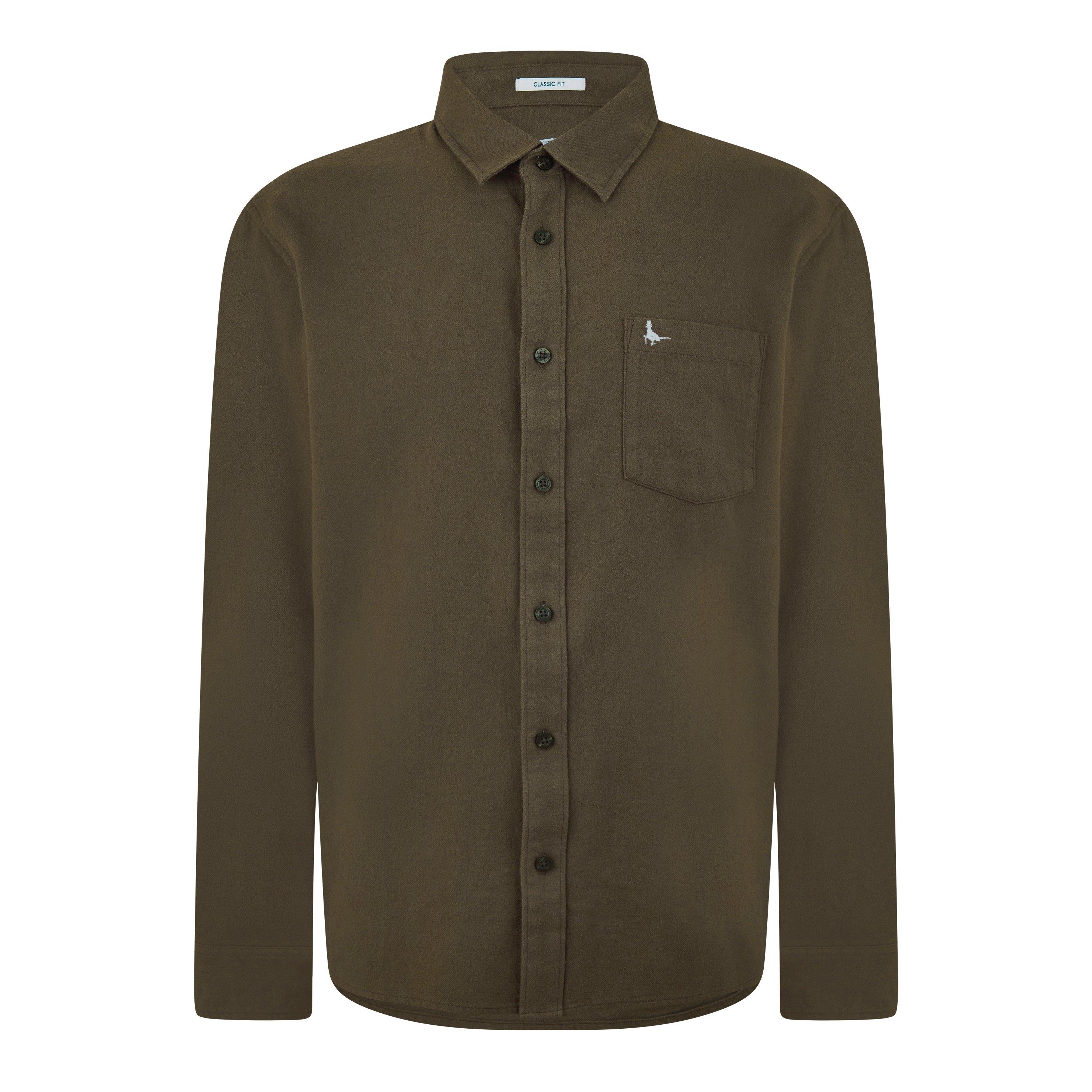 Jack Wills JW Plain Flannel Shirt Mens