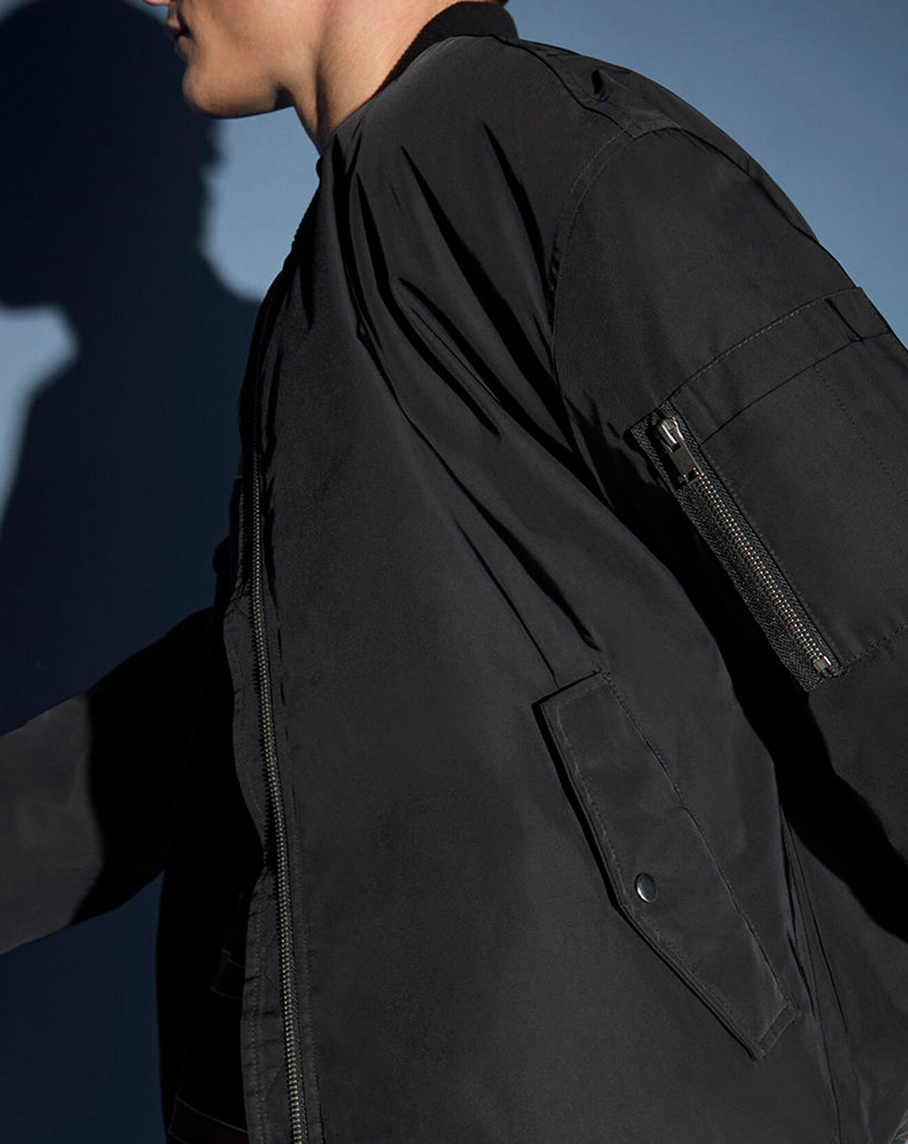 Galeries Lafayette Bombers rembourré en Matière recyclée Nambers noir