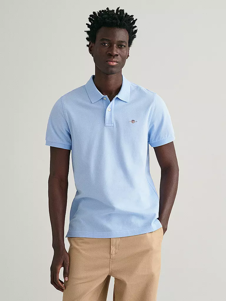 GANT Poloshirt Regular Fit blau