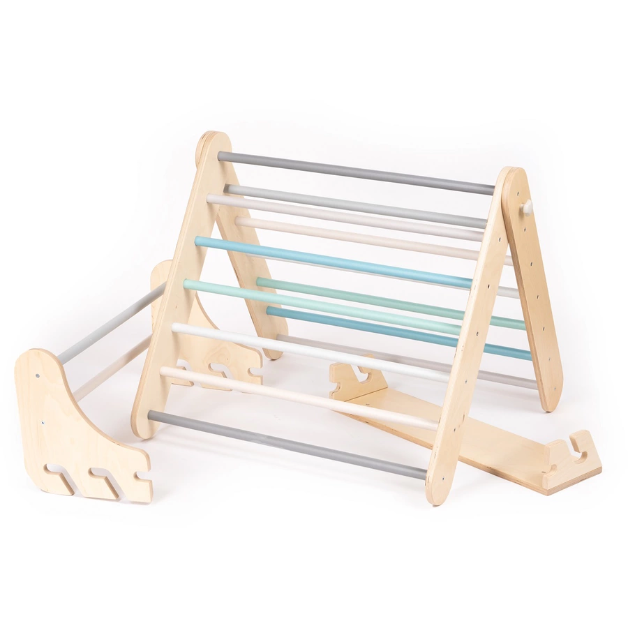 LEG & GO Kletterdreieck – Kletterwand (schwedisch) 2in1, pastell