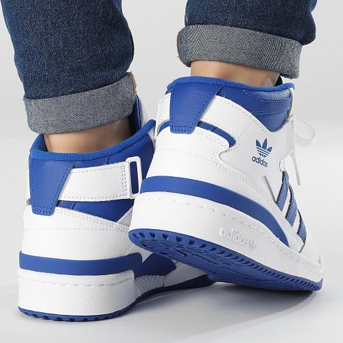 Baskets Montantes Femme Forum Mid FZ2085 Footwear White Royal Blue