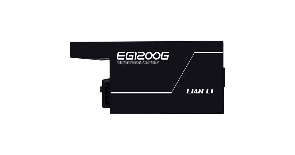 Lian LiEDGE GOLD 1200 modulaire 1200 watt voeding   (Zwart, 1x 12V-2x6, 4x PCIe, 4x USB-header hub)