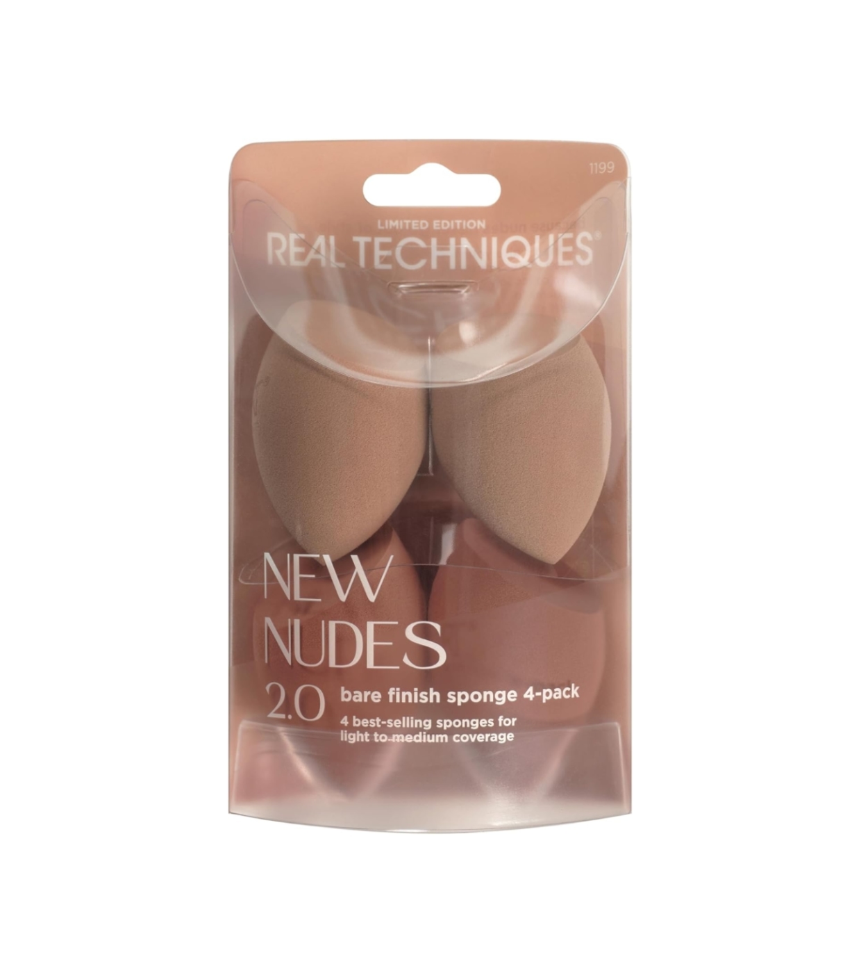 Real Techniques - *New Nude 2.0* - Conjunto de 4 esponjas Bare finish