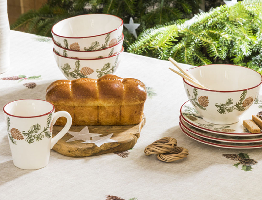 Lot de 2 tasses-Noël au chalet
