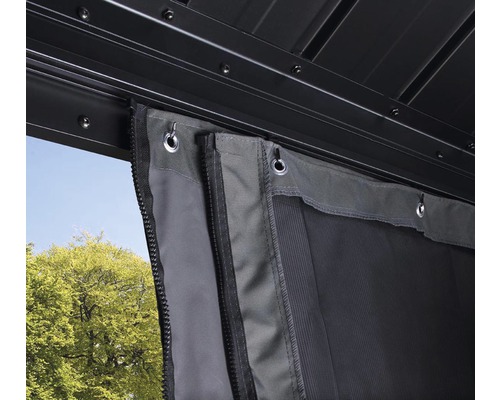SOJAG Messina 10x12 paviljoen met klamboe 353 x 288 cm antraciet