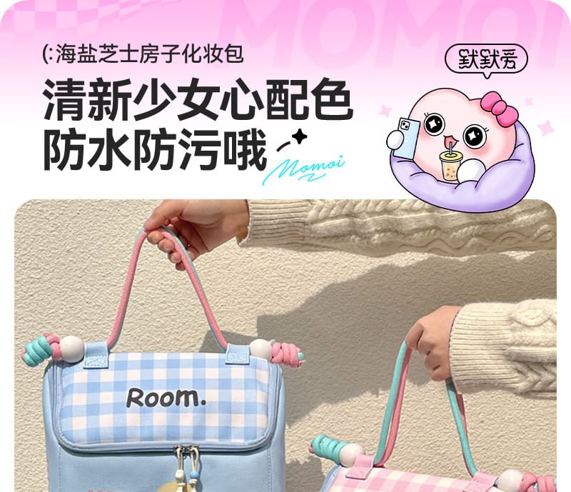 Momoi - Huis geruite lunchboxtas