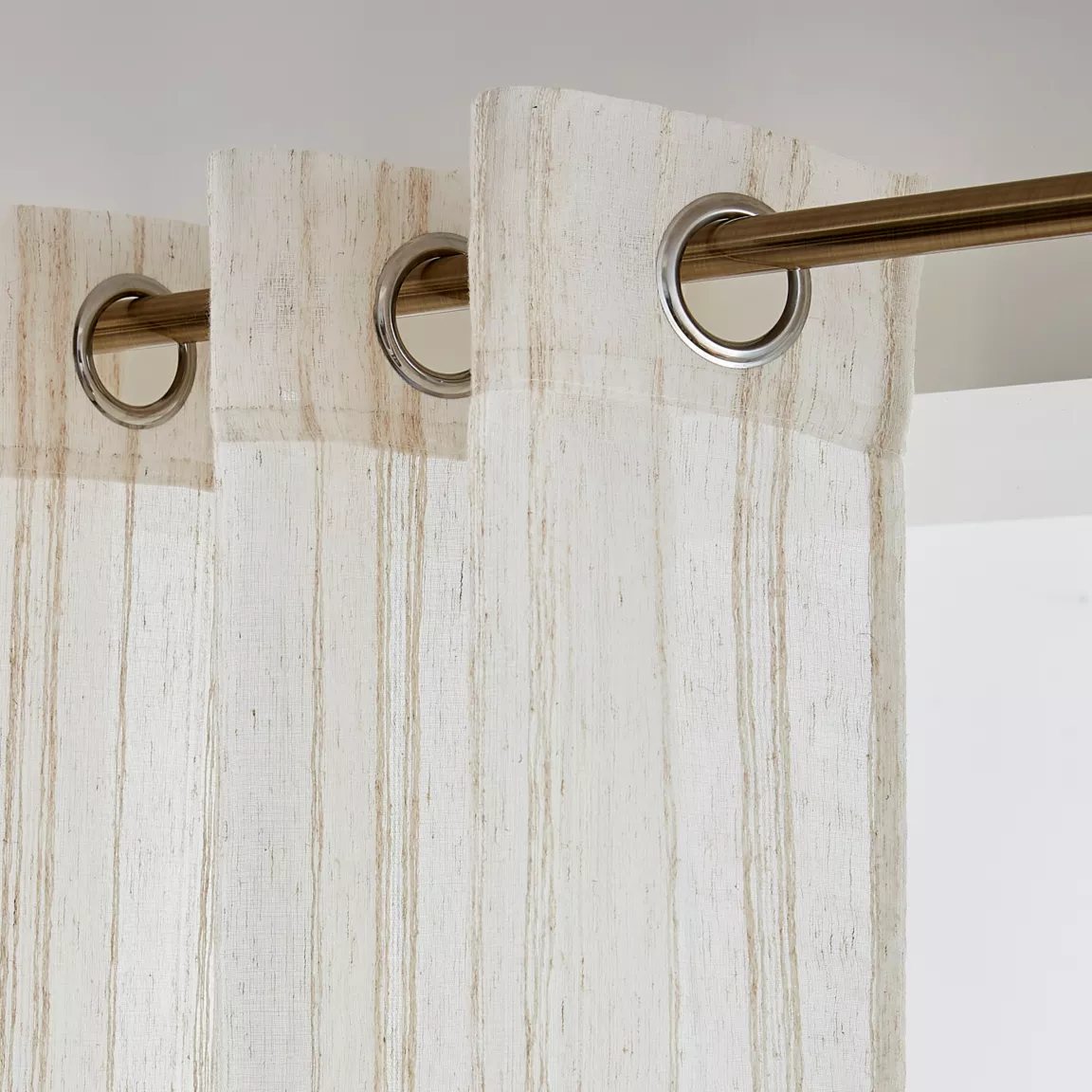 Voilage œillets (280 x 240 cm) Théo Beige