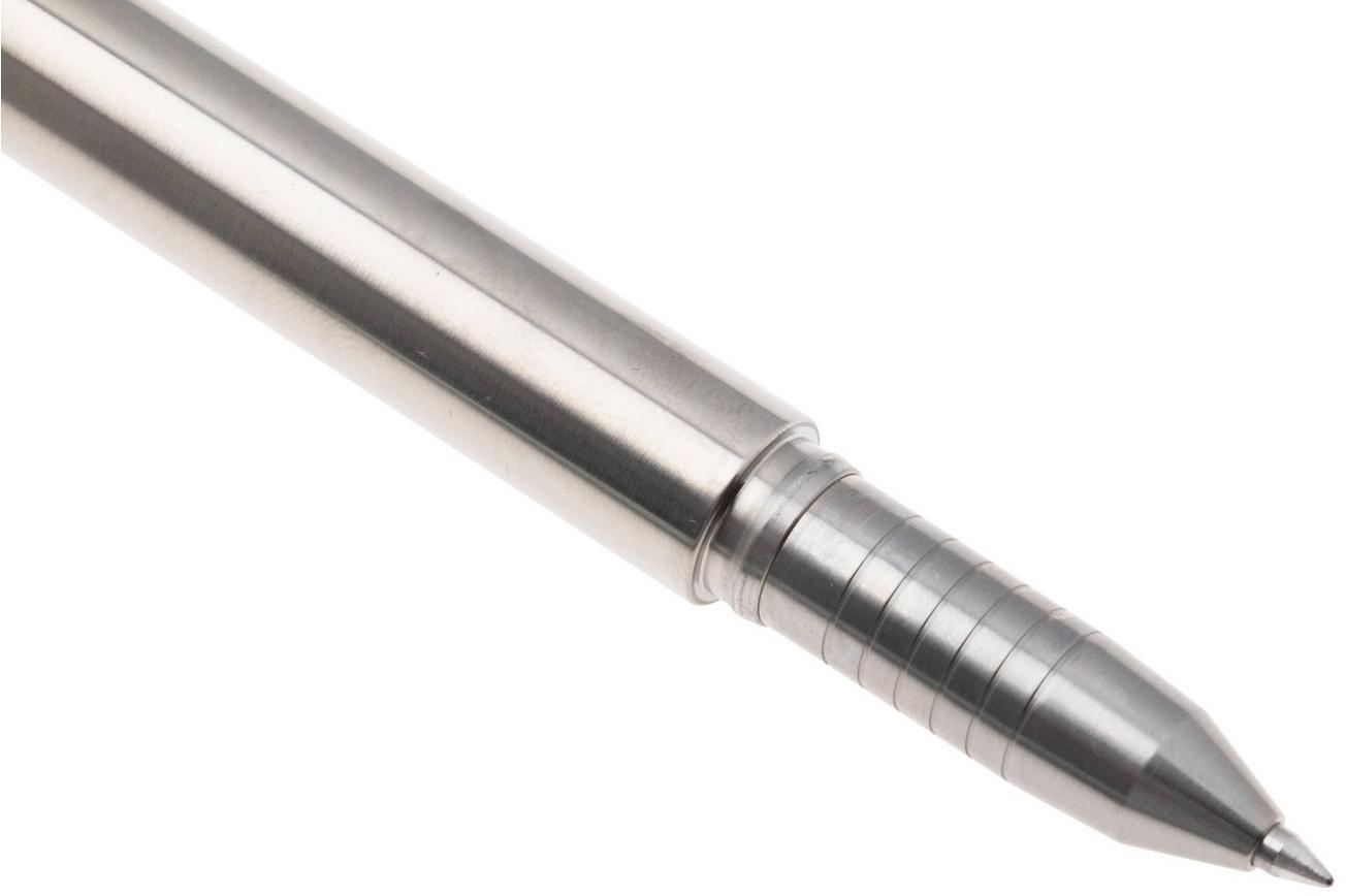 Big Idea Design Base Line Capped Pen BS-CA-RW Raw Titanium, everyday carry pen