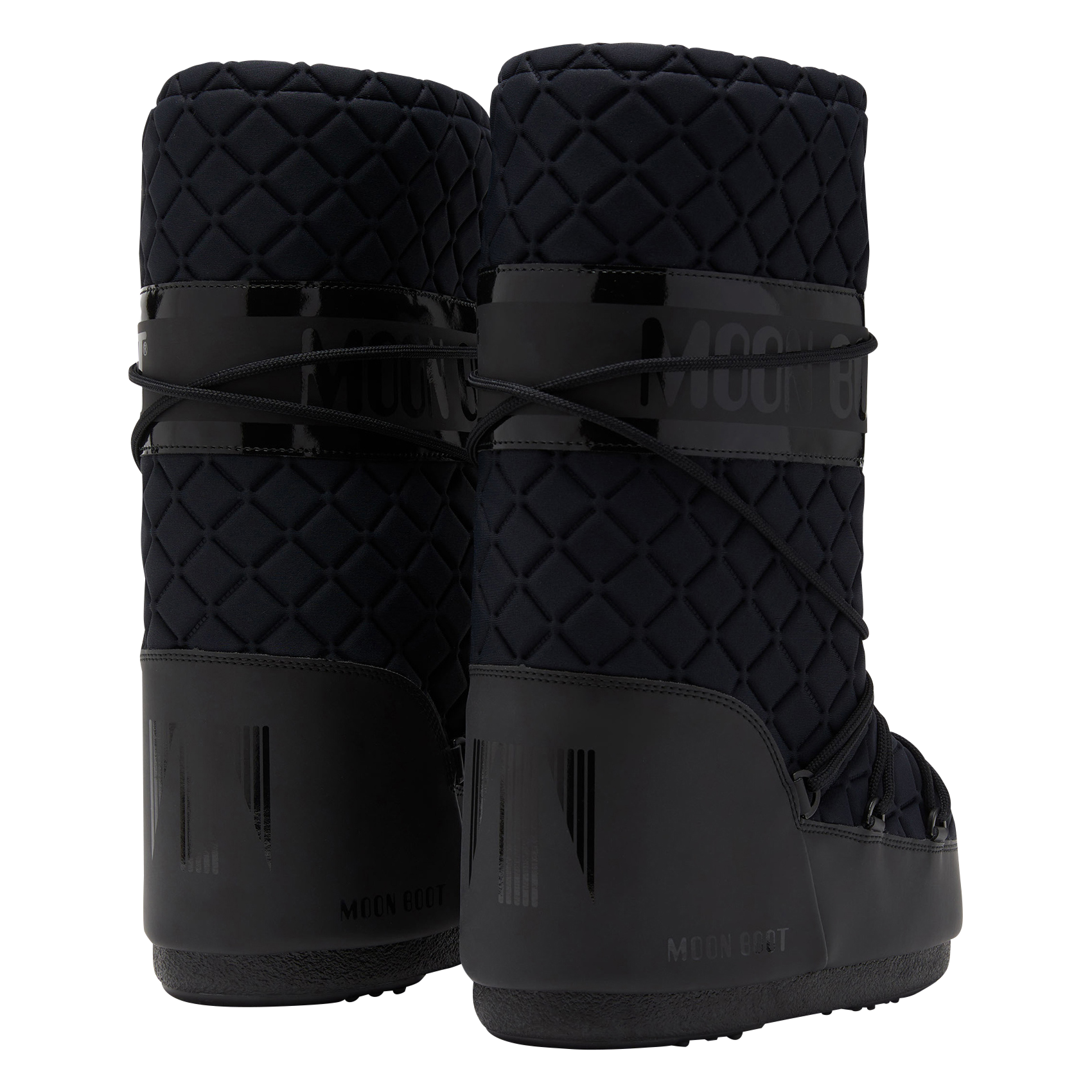 MB ICON QUILT - Bottes à lacets matelassées | Noir