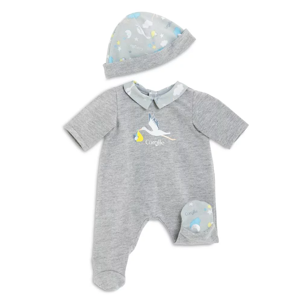 BB36 - PYJAMA DE NAISSANCE POUR POUPON 36 CM - COROLLE VETEMENTS