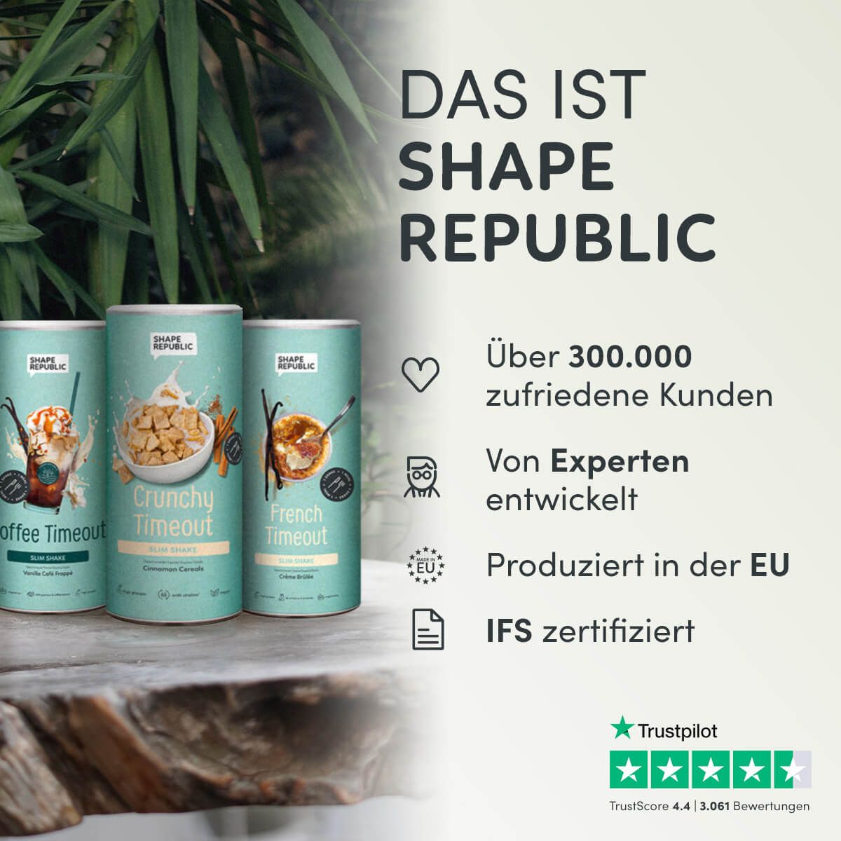 Shape Republic Slim Shake  |  Cinnamon Cereals | Mahlzeitersatz