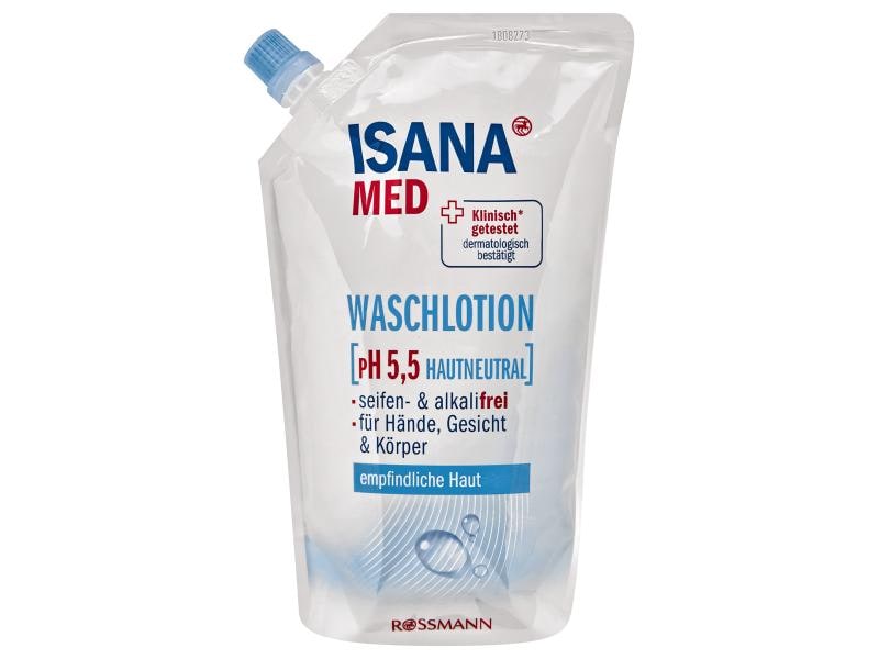 Isana med Waschlotion 2 x 500 ml Nachfüller Waschlotion