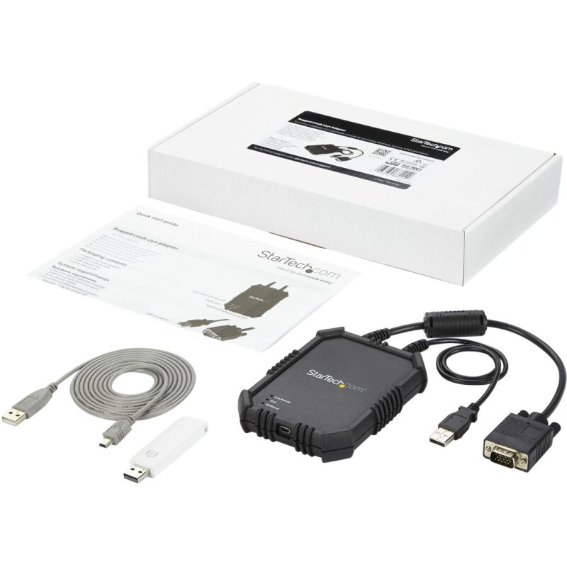 StarTech.com Adaptateur crash cart pour PC portable avec boîtier durable - Console KVM USB avec transfert de fichier et acquisition vidéo