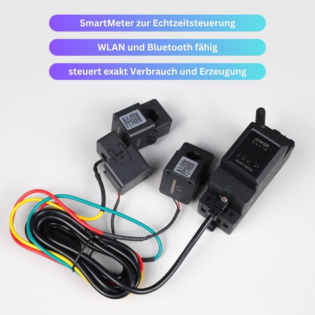 AC Variante Anker Solix Solarbank 2 AC – nachrüst Speicher für bestehende Balkonkraftwerke – 1,6 kWh – bis zu sechs Solarmodule – Echtzeitüberwachung per App - Steuerungseinheit integriert – gratis SmartMeter