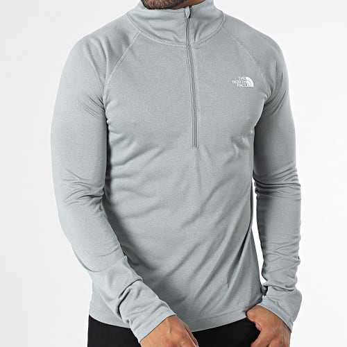 Tee Shirt Manches Longues Col Zippé Flex II Gris