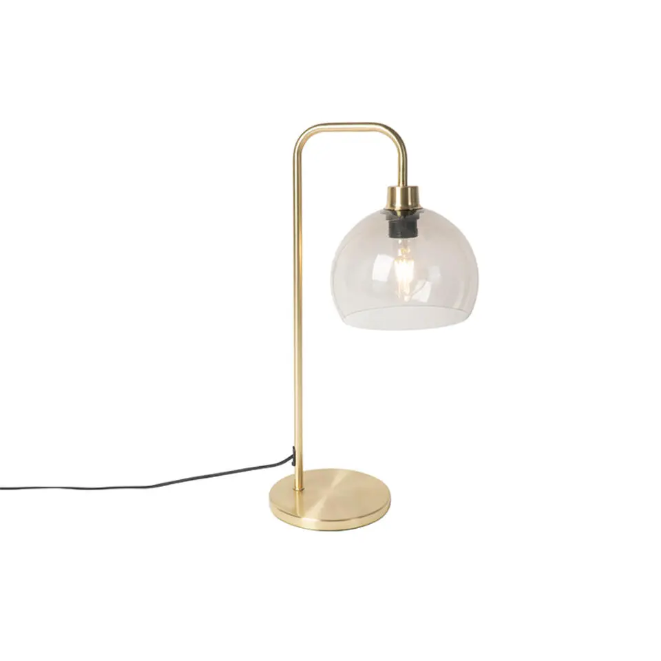 Qazqa tafellampen maly goudkleurig e27