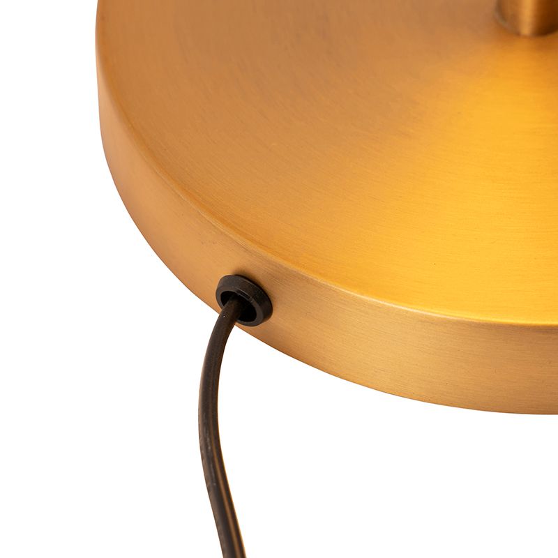 Moderne tafellamp brons incl. LED - Disco