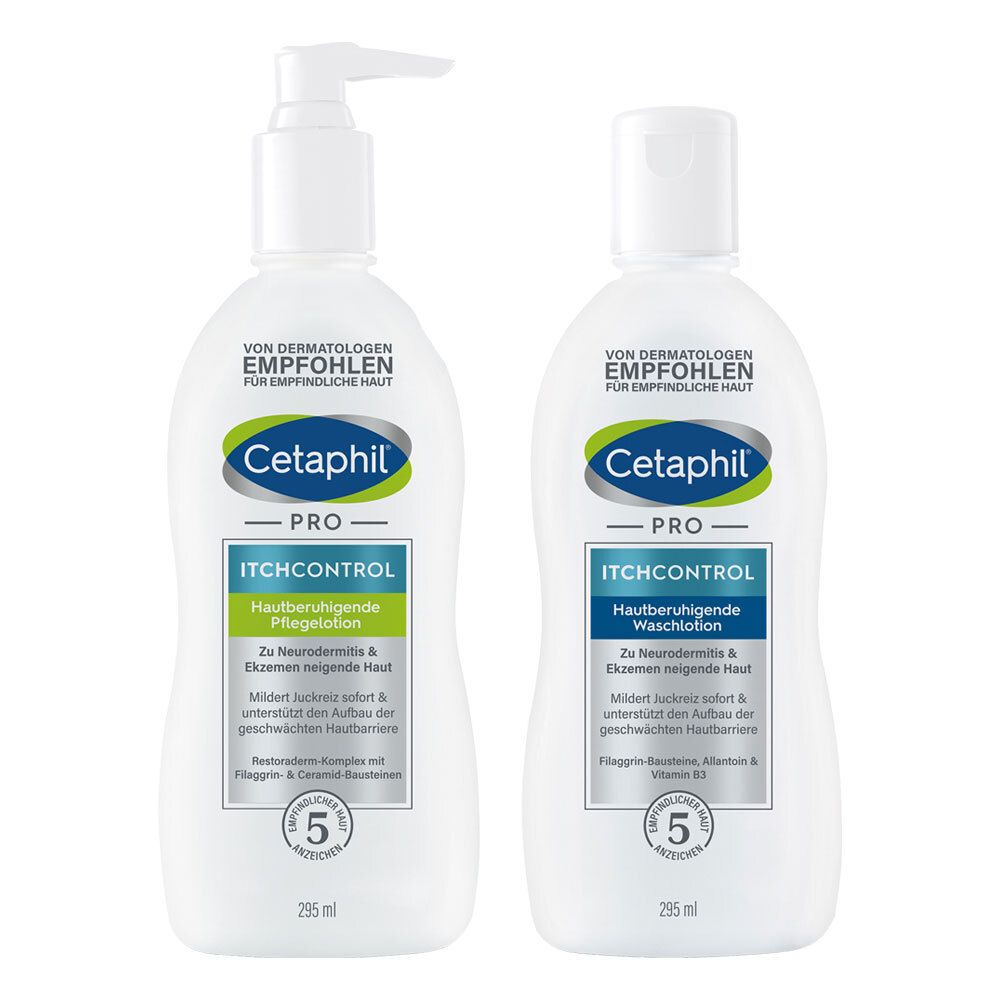 CETAPHIL PRO ItchControl Hautberuhigende Pflegelotion + CETAPHIL PRO ItchControl Hautberuhigende Waschlotion Körper