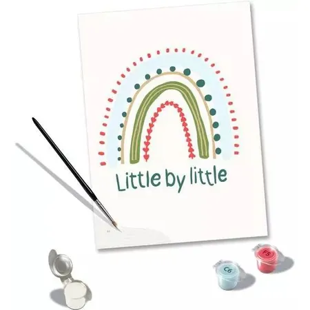 Ravensburger CreArt Hello Baby: Rainbow - Malen nach Zahlen für Erwachsene