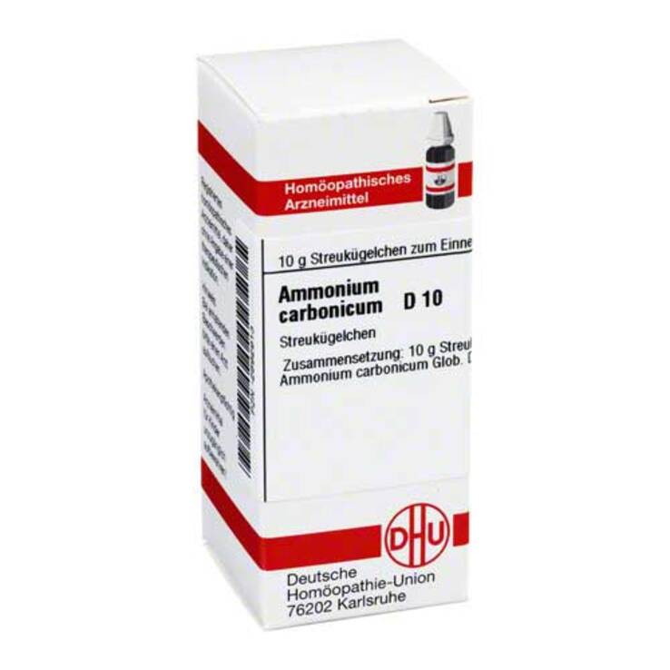 DHU Ammonium carbonicum D 10 Globuli, 10 g