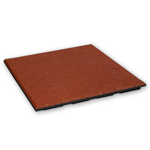 Rubbertegel 25 mm - 50 x 50 cm - Rood