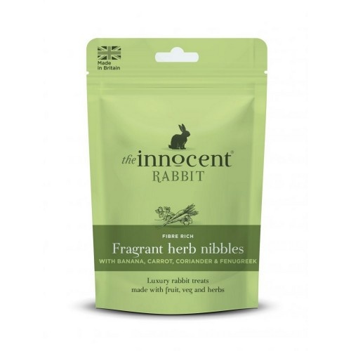 Petiscos aromáticos com ervas para coelhos, sabor natural.