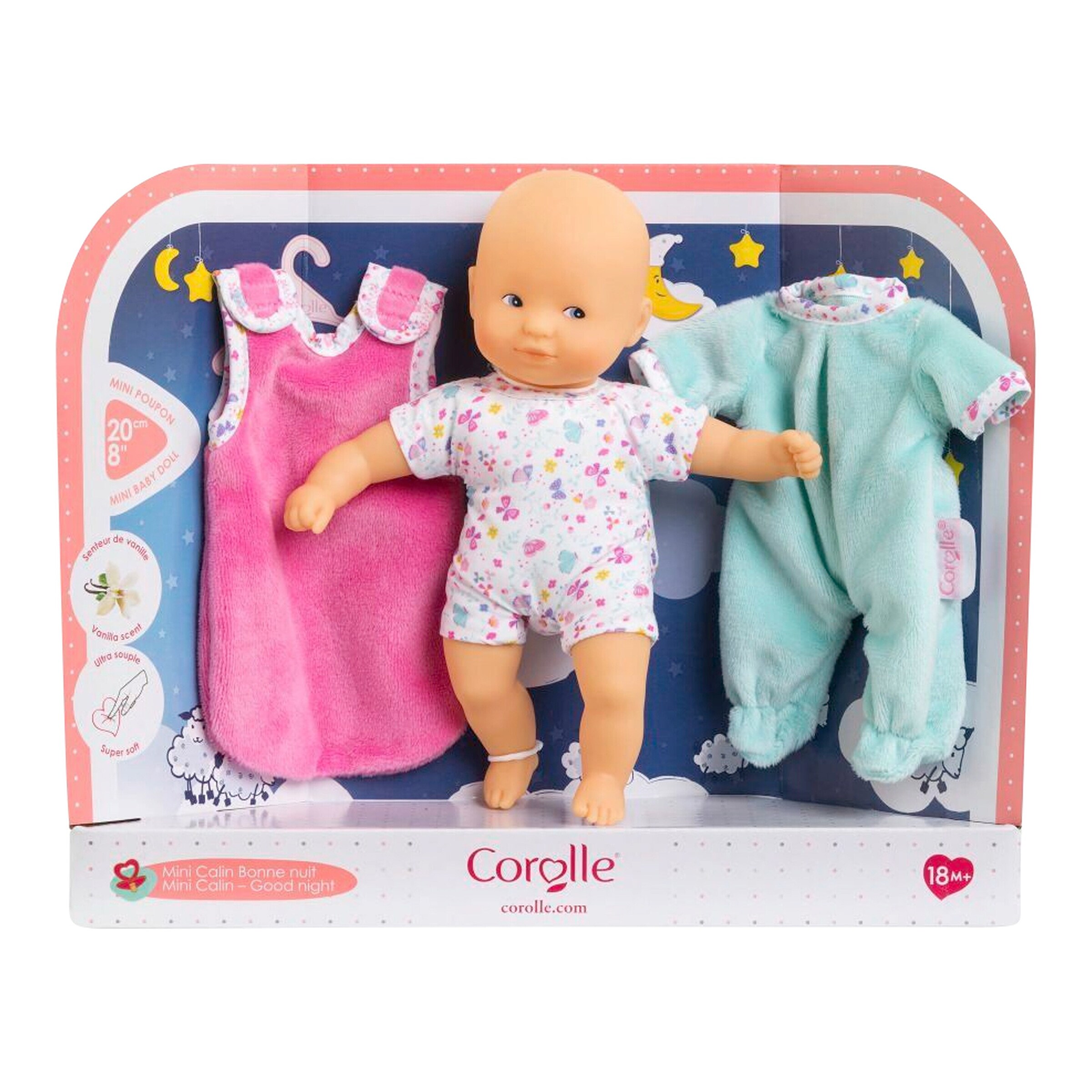 Corolle Puppe Mini Calin Gute Nacht Set 20cm