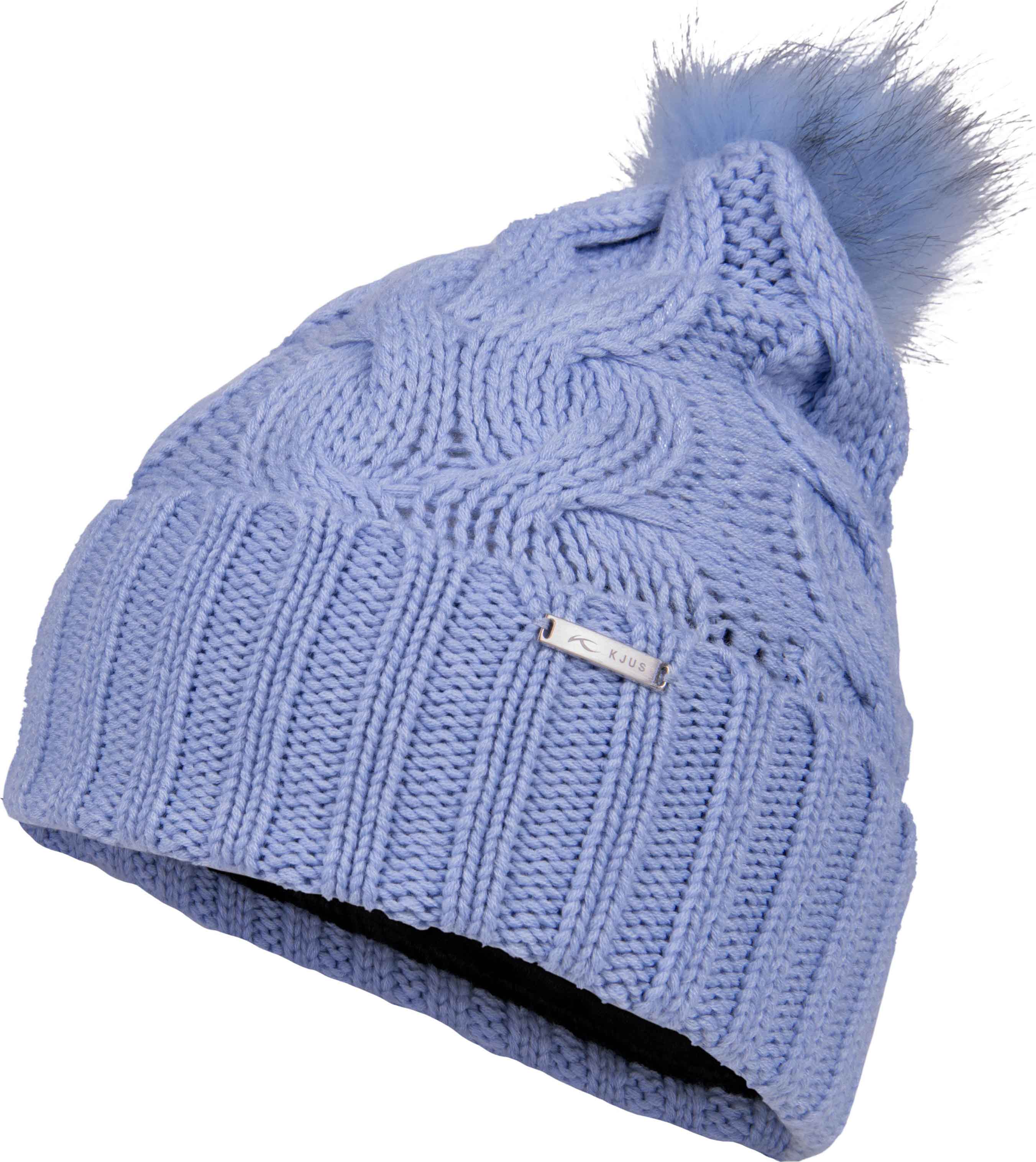 Pom Beanie Dame Blue Opal