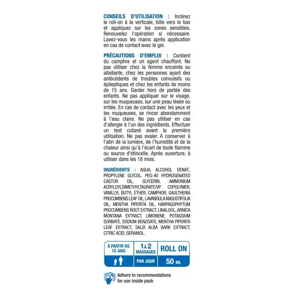 3C Pharma Myocalm Roll-On para Contrações Musculares 50ml