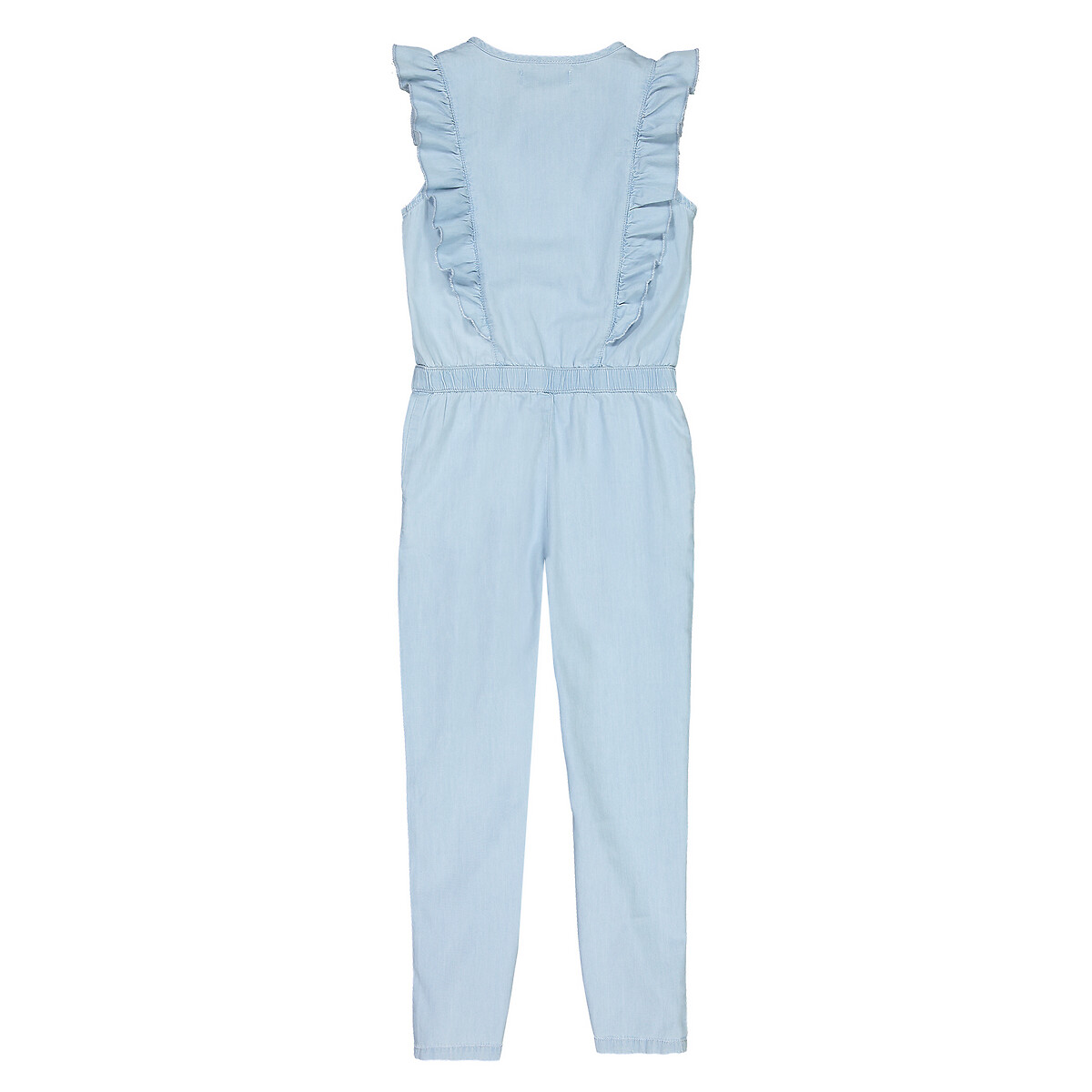 COLEÇÕES LA REDOUTE<br>Macacão em jeans claro