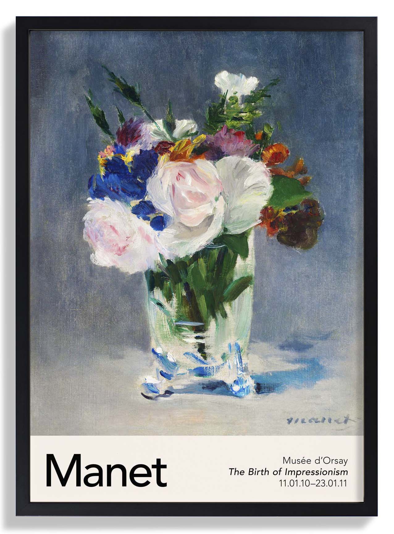Blumen in einer Kristallvase von Manet Ausstellung