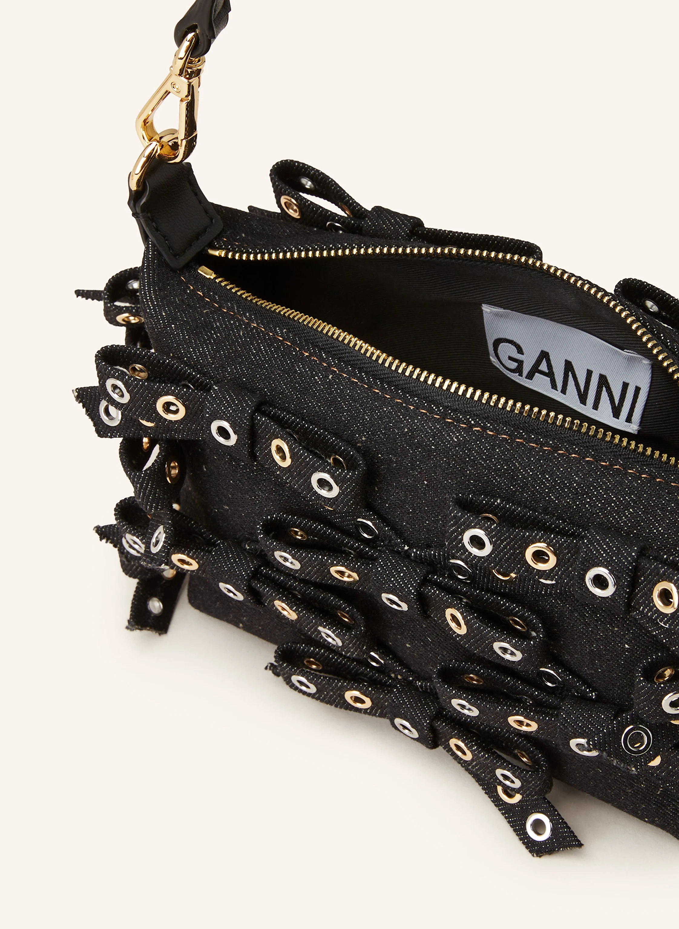 GANNI Handtasche BOW EYELET BUTTERFLY SMALL
