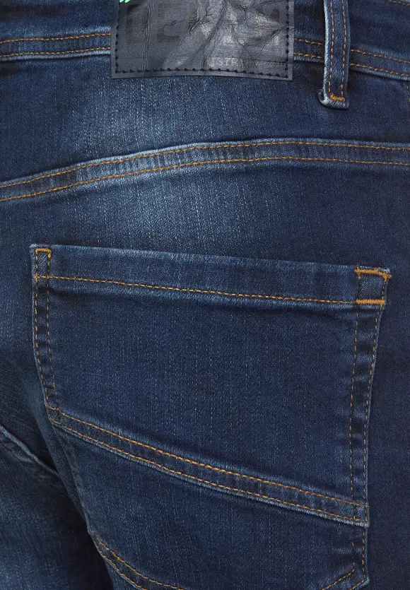 Slim Fit Jeans - dark blue deep random wash