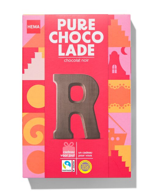 lettre R en chocolat noir 140g