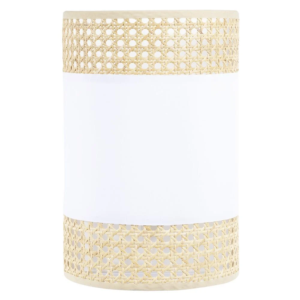 Applique cannage coton beige et blanc