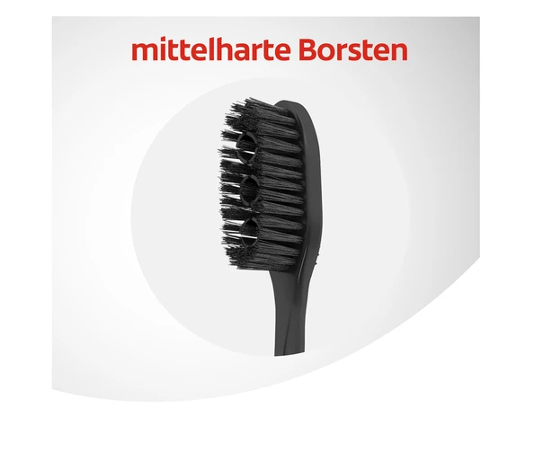 Colgate 360° Aktivkohle Mittel Zahnbürste Optimale Zahnzwischenraumreinigung