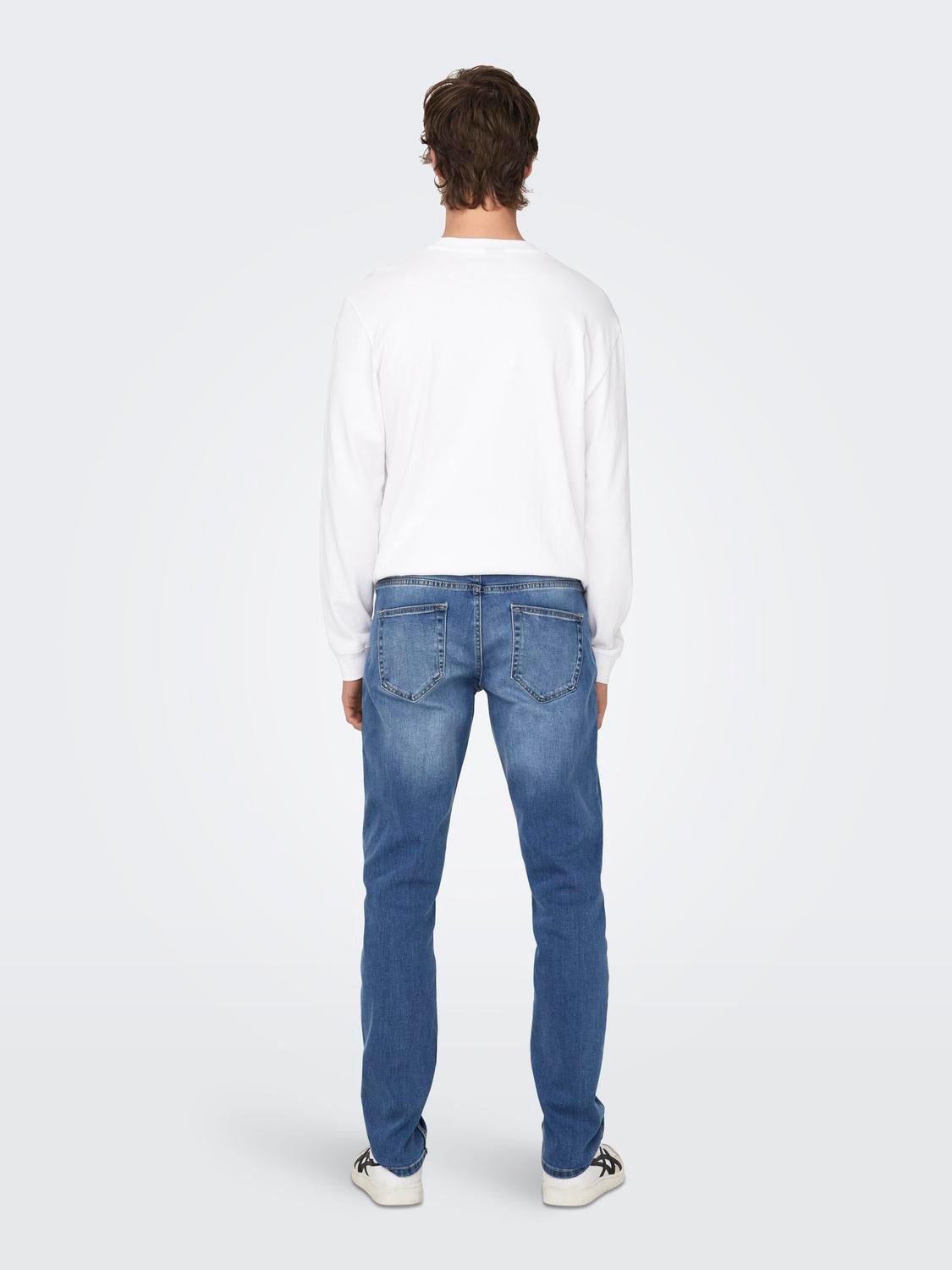 ONSWEFT Mittlere Taille Normal geschnitten Jeans Medium Blue Denim