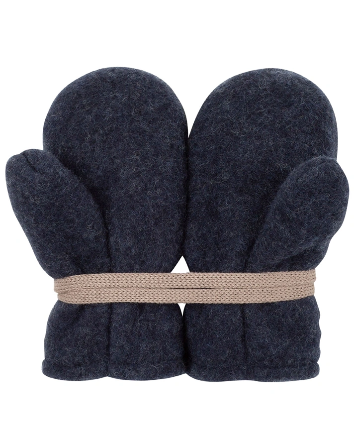 Wollfleece-Fäustlinge BABY in marine
