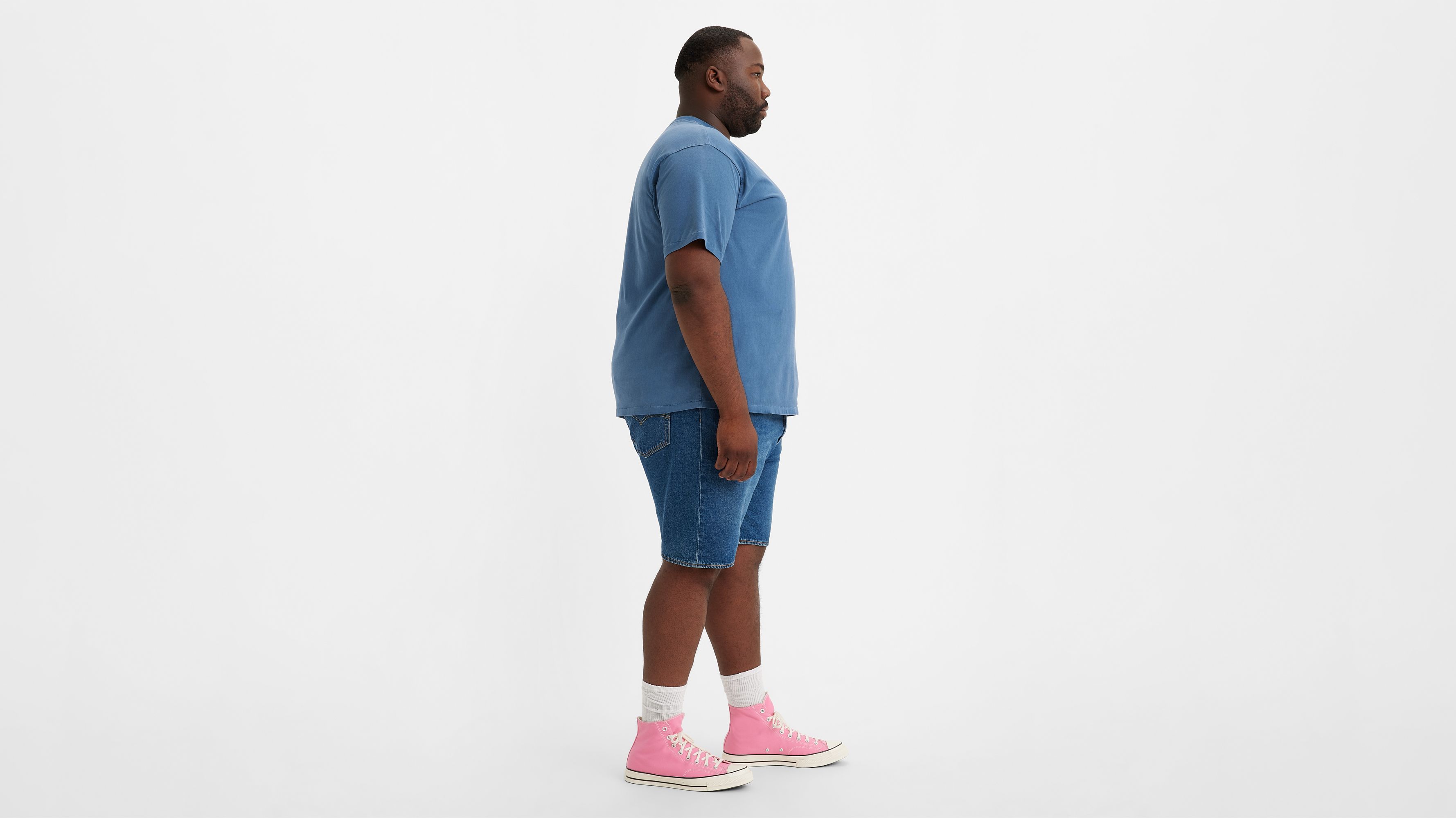 Short 501® Hemmed (Grandes tailles) - Bleu Eyes Break Short - Bleu