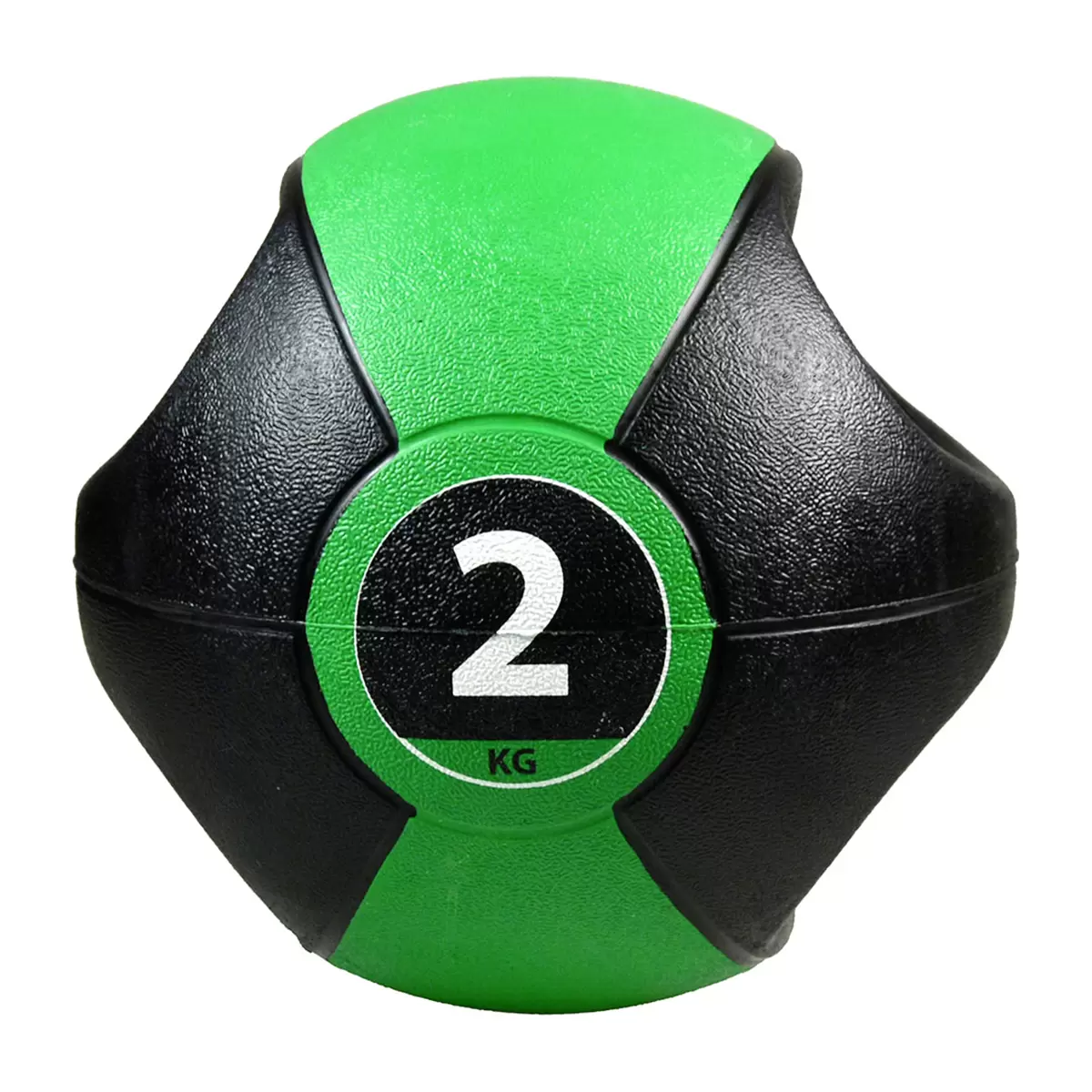 Medizinball mit Griffen Pure2Improve grün,schwarz