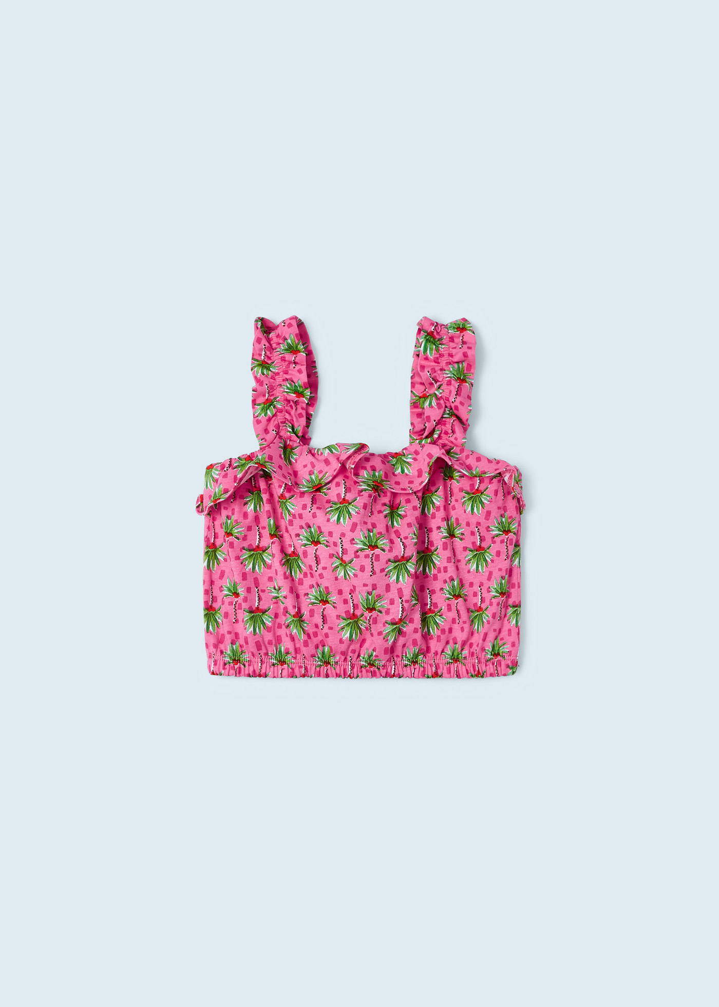 Conjunto de 3 peças com saia de algodão sustentável para meninas