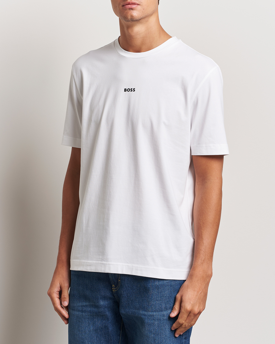 BOSS ORANGE Tchup Logo Crew Neck T-Shirt White