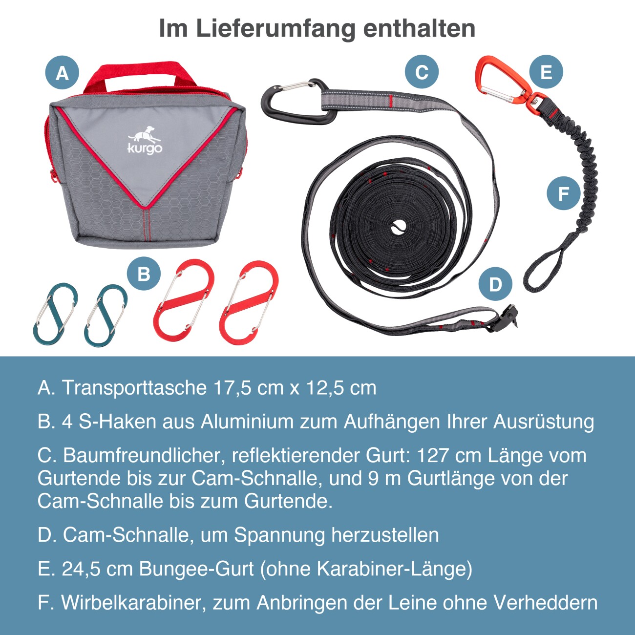 Kurgo Ridgeline Laufleine
