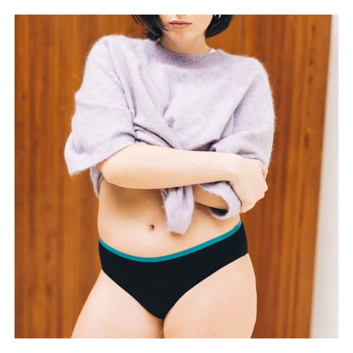 Smoon Culotte Menstruelle Coton Bio - Flux Moyen | Noir