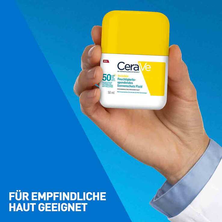 Cerave Sonnenschutz Fluid Invisi.feuchtigk.SPF 50, 50 ml