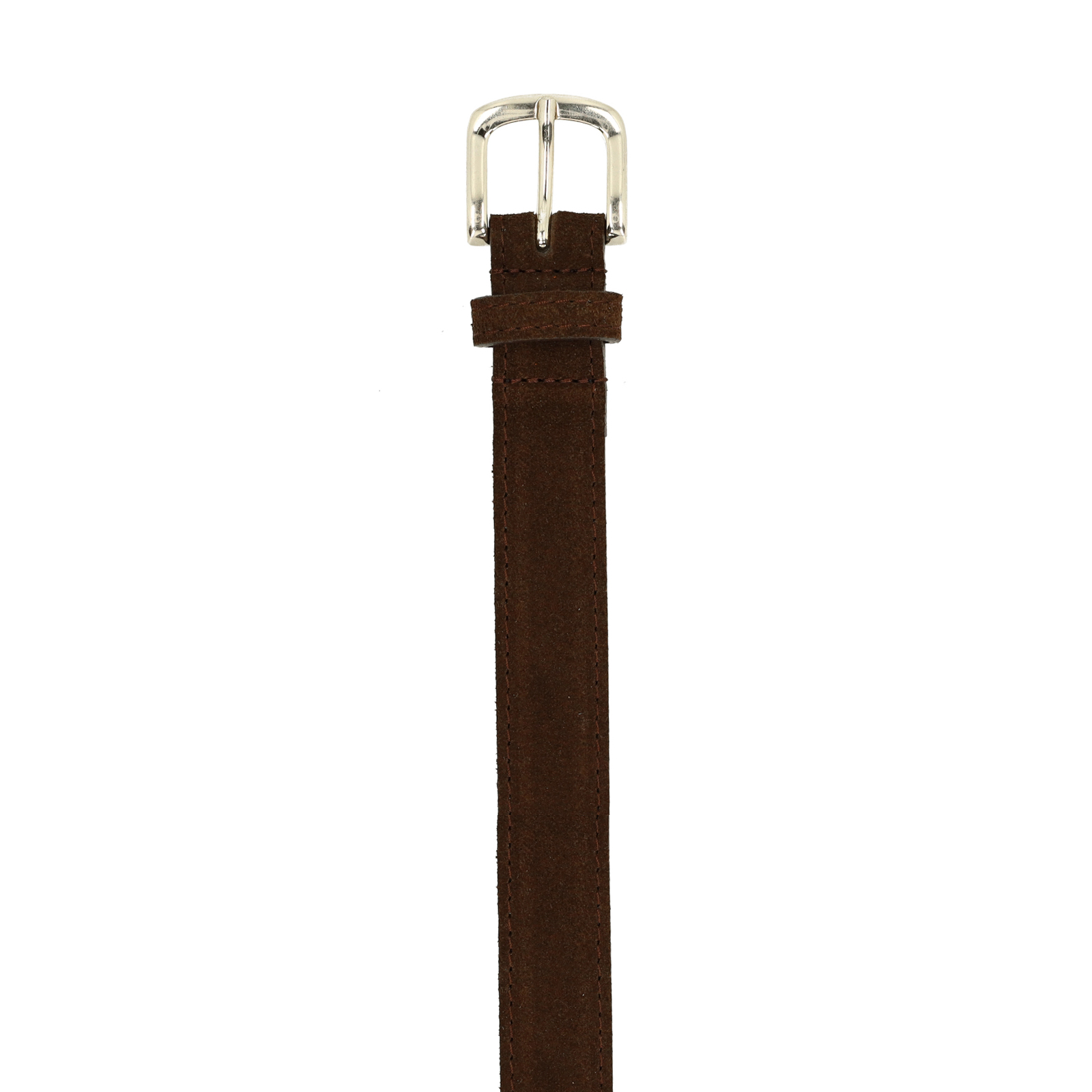 Donker bruine suède riem