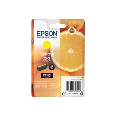 Epson 33 Oranges - jaune - cartouche d'encre originale