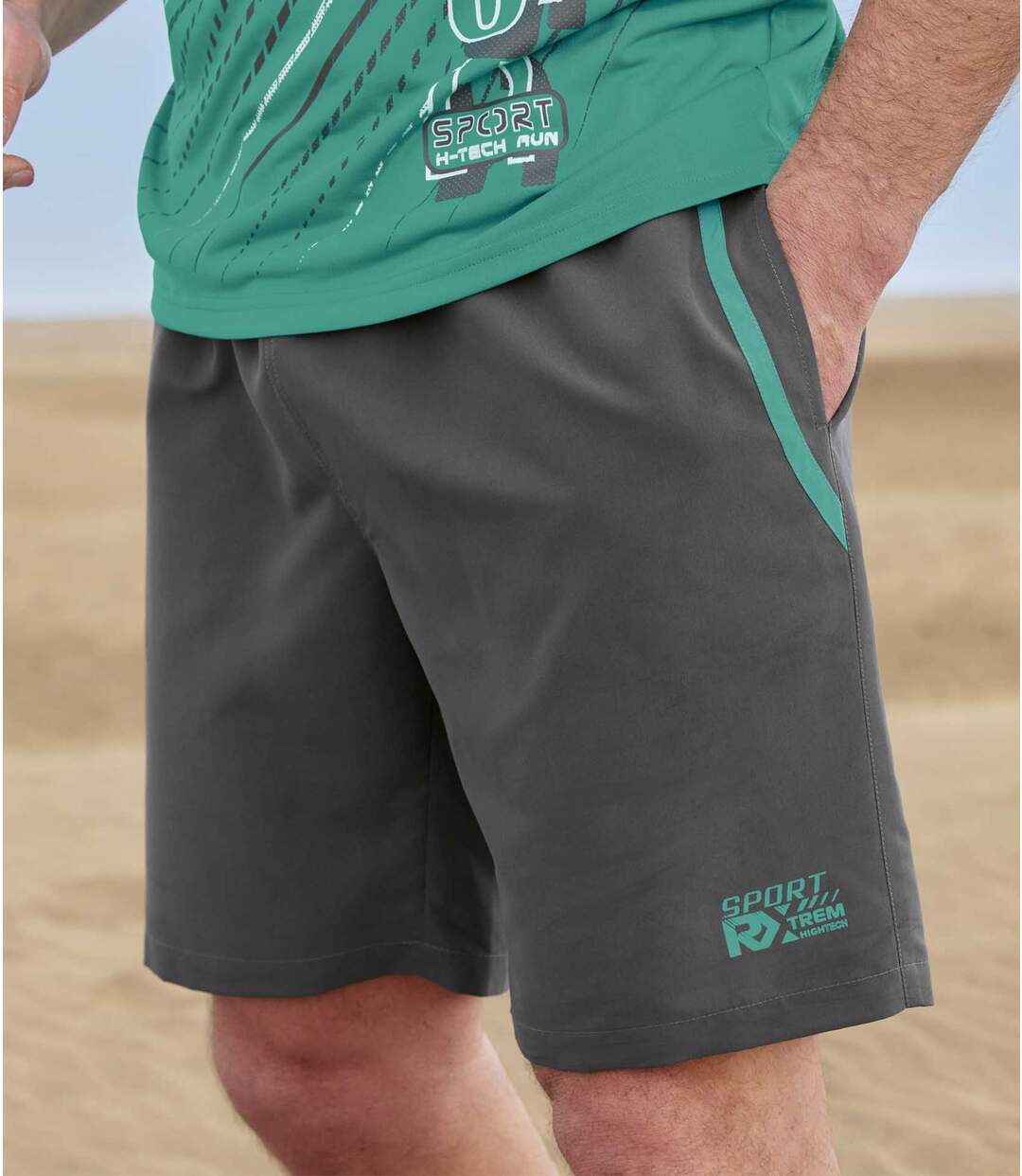 Lot de 2 Shorts Microfibre Running