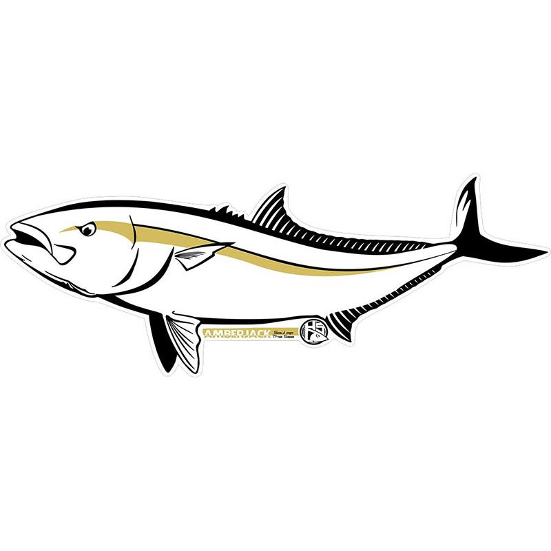 Autocollant Hot Spot Design Amberjack