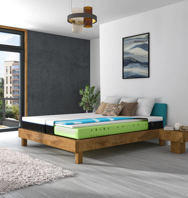 Hn8 Schlafsysteme Kaltschaummatratze »Royal Visco« 25 cm hoch 1 Stk. tlg. Schulterkomfortzone und GelTouch-Auflage für optimale Körperanpassung